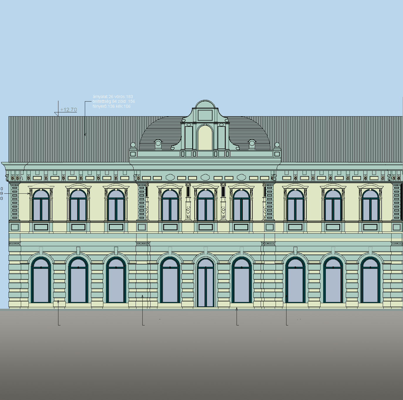 Facade coloring